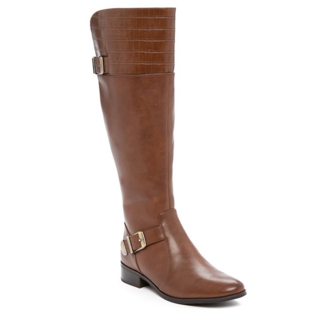NEW Cognac/Brown Riding Boots, Sz 7.5 - Perfect for Fall & Winter